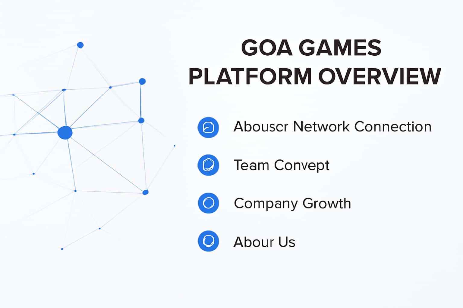 Goa Games Platform Overview Interface