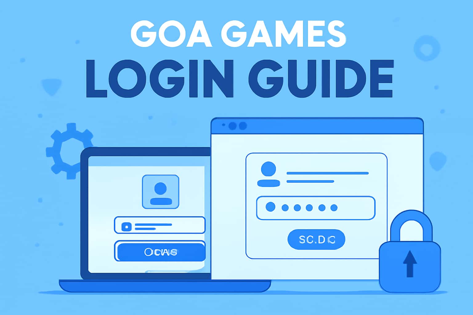 A high-quality illustration representing the Goa Games Login Guide.