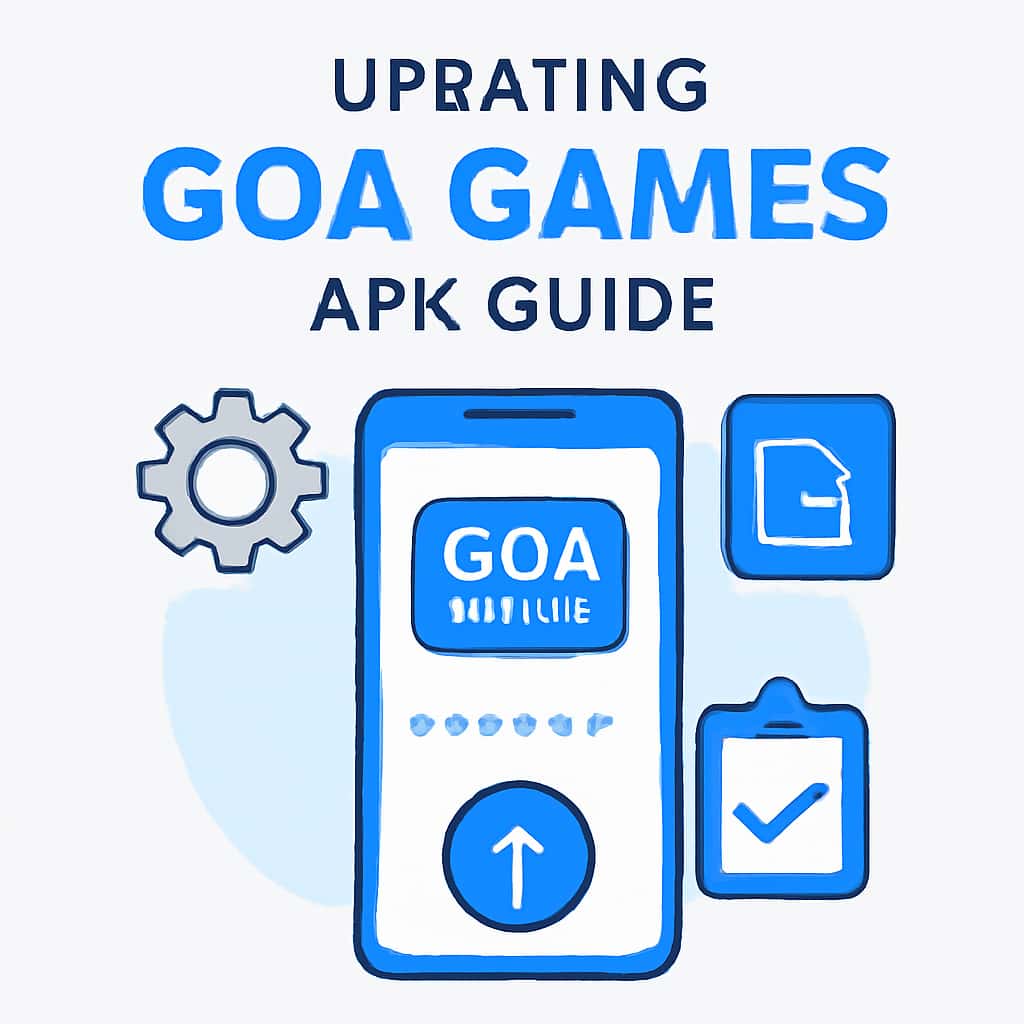 Illustration on Updating Goa Games APK processes.